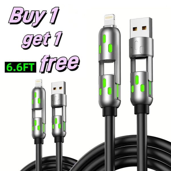 6.6ft 4-in-1 Multi USB Charging Cable
