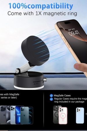 Vacuum Magnetic Suction Phone Holder