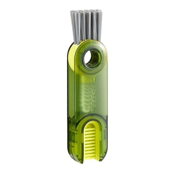 3in1 Tiny Bottle Cup Lid Brush Straw Cleaner GREEN