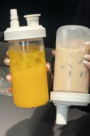 850/500ml Portable Straw Cup Drinking Bottles