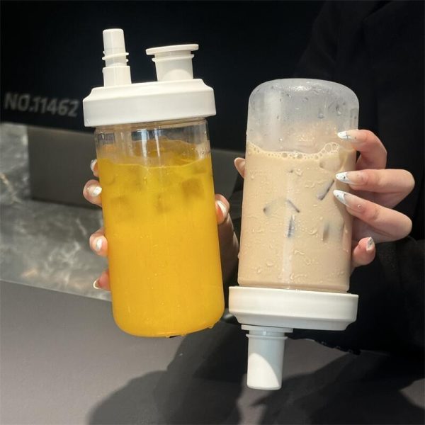 850/500ml Portable Straw Cup Drinking Bottles