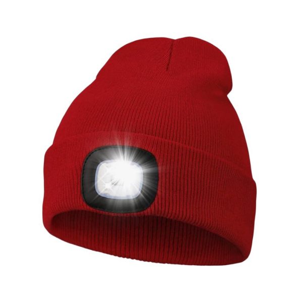 Led outdoor knitted hat