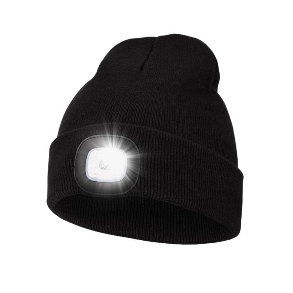 Led outdoor knitted hat