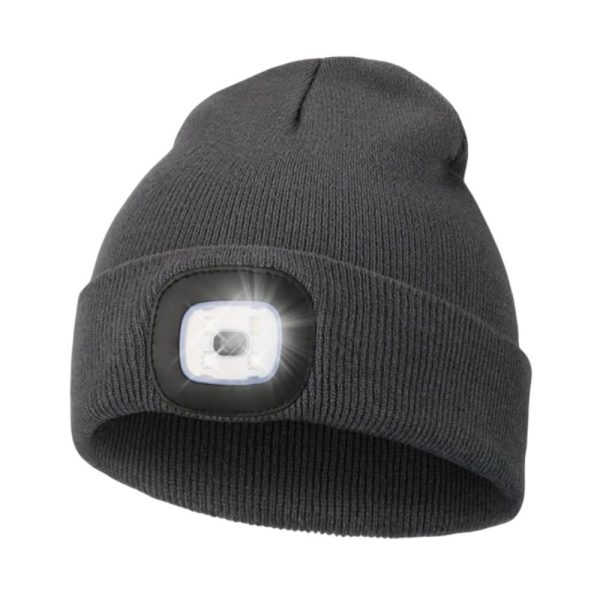 Led outdoor knitted hat