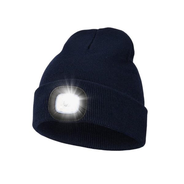 Led outdoor knitted hat