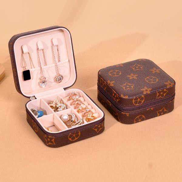 PU Zipper Style - Lemon Pentagonal Floral