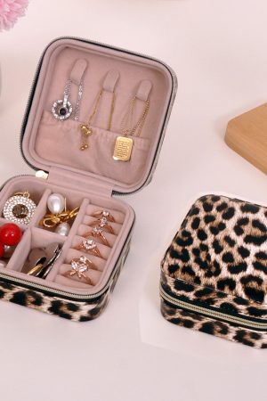 Leopard-print jewelry box packaging