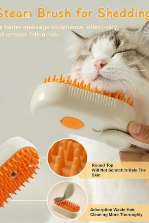 Pet Steam Brush,Cat Dog Hair Remover