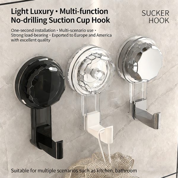 Removable Swivel Suction Cup Hook