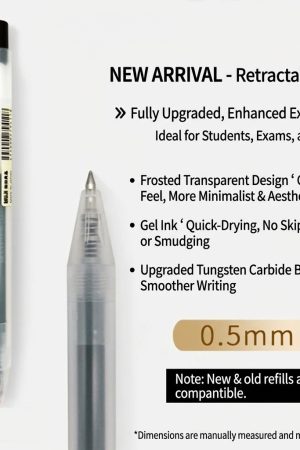 0.5mm Bullet Press Color Gel Pen