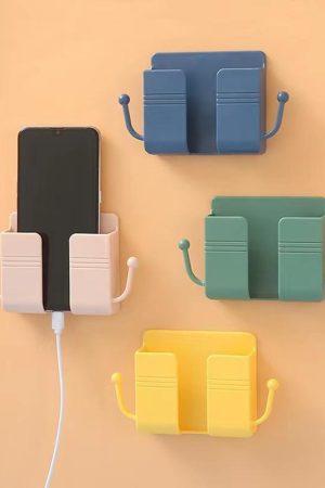 Wall Mounted Phone Holder Organizer
