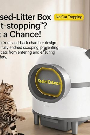 Open automatic cat litter box